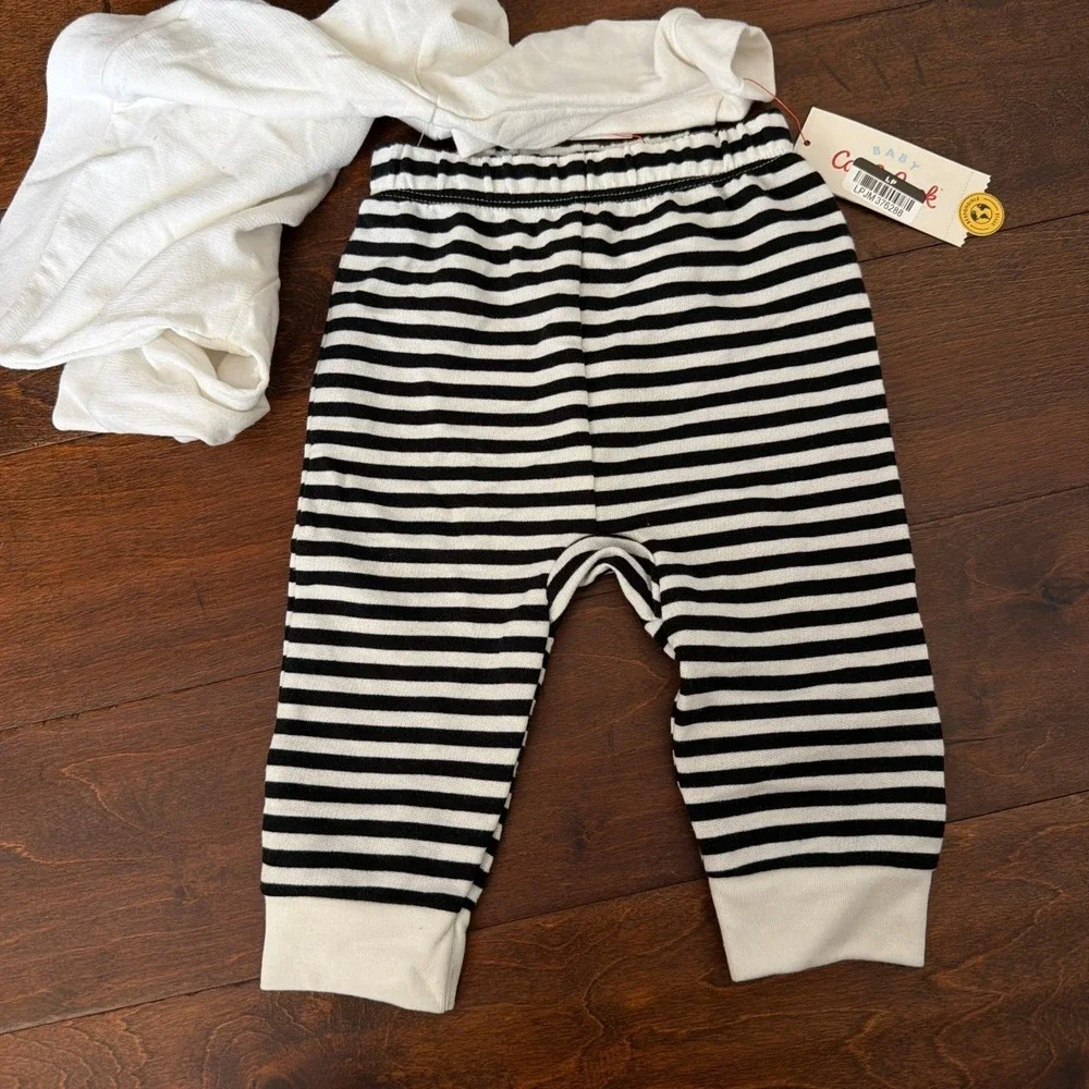 Cat & Jack 12 M Halloween Sweatshirt and Striped Jogger Set  Cat Dog Trick